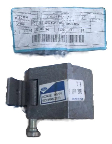 Bisagra De Puerta Trasera Ford Fiesta 94 Al 02 Original 0