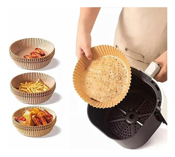 Forro De Papel Airfryer Antiaderente Descartável 50 Unidades 0