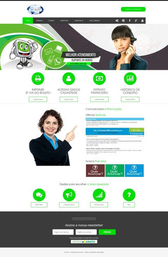 Hotsite Para Mk-auth + Central Cliente Consulte Outras Cores 1