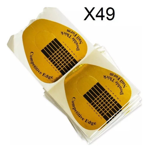 Molde Adesivo Real Love P/ Unhas De Porcelana 49unidades 1