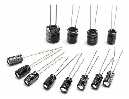 50 Capacitores Electroliticos 470uf X 50v 105° 13x20mm 0