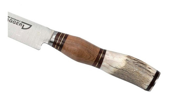 Cuchillo Regional Cabo Ciervo Y Madera Hoja Inoxidable 16cm 1
