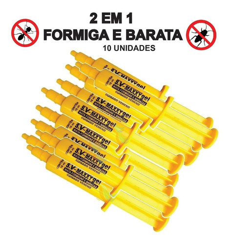 10 Unidades Repelente Gel  Formigas Baratas 0