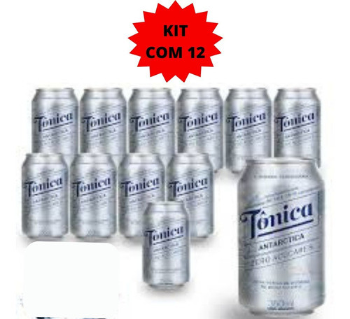 Pack Água Tônica Antarctica Diet Lata 350ml 12 Unidades 0