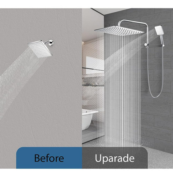 Homviva® All Solid Metal 3-way Shower Arm Diverter Valve Con 1