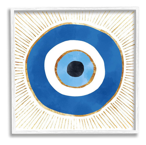 Stupell Industries Evil Eye Symbol Rayed Rays Framed Wall Ar 0