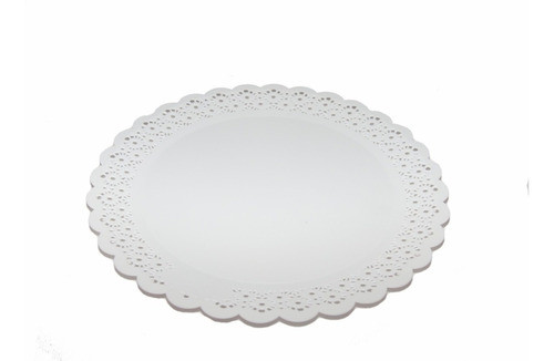 Plato Blonda Plástico Para Torta 24 Cm X 10 Unidades 0