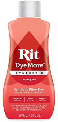 Rit Dye More Synthetic 7oz Racing Rojo, Otro, Multicolor 0