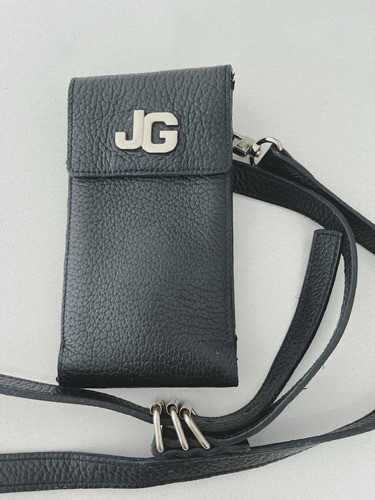 Porta Celular Cuero Negro Original Nuevo 0