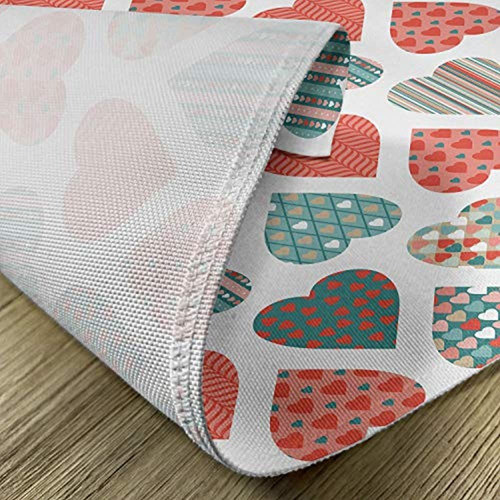 Lunarable Dia De San Valentin Place Mats Set De 4 Patchwor 0