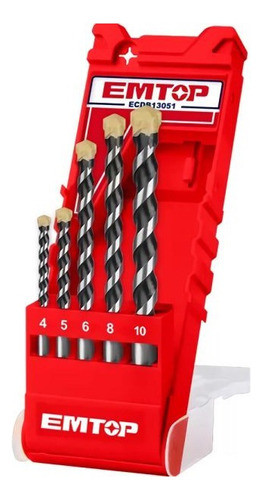 Juego Mechas Widea 5pz Pared Hormigon Emtop Estuche 0