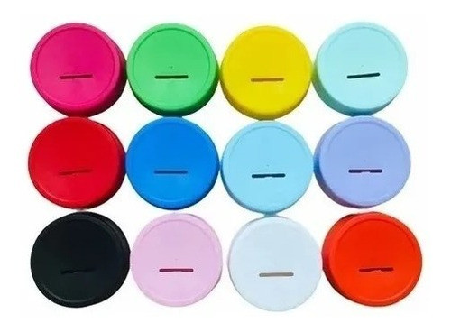 Tapa De Alcancía Plástico Color X 30 Unidades 0