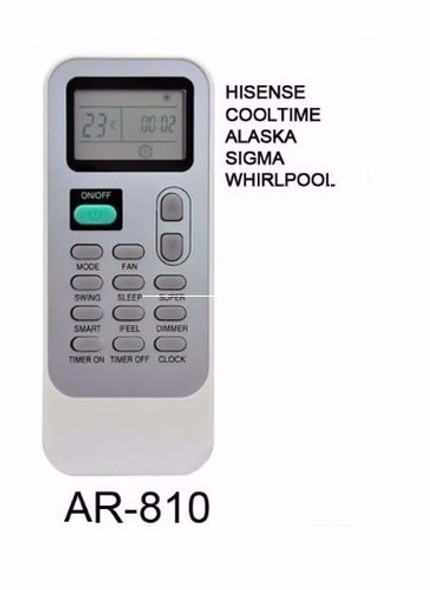 Control Remoto Aire Acondicionado Hisense Whirlpool Alaska 1