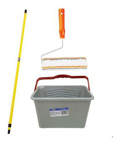 Extensor 2m + Rodillo De 22 Cm + Balde Roma 10lts Pintor 0