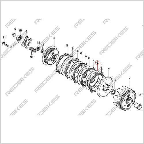 Separador Embrague Honda Invicta Original Mh 1