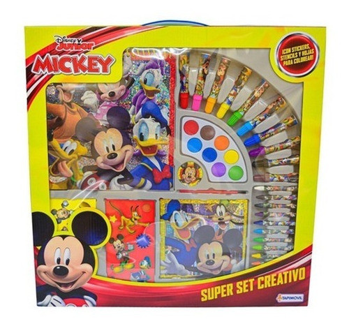 Super Set Creativo Escolar De Mickey Ori 0