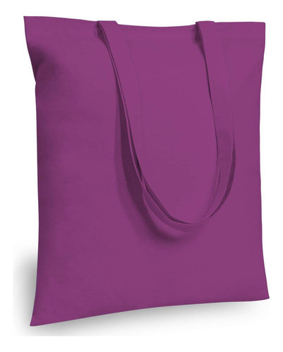 Bolsas Tote Económicas Moradas Algodón 40x38 Cm Para Regalos 0
