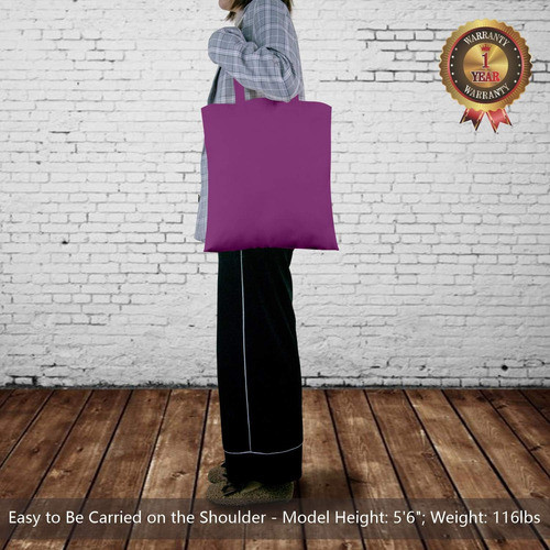 Bolsas Tote Económicas Moradas Algodón 40x38 Cm Para Regalos 1
