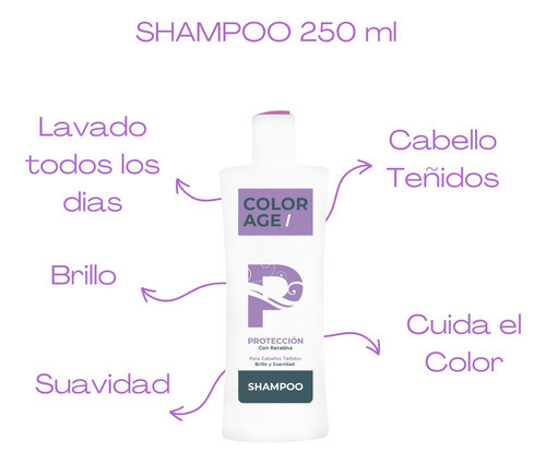 Shampoo Y Acondicionador Pelo Teñido Con Keratina Colorage 1