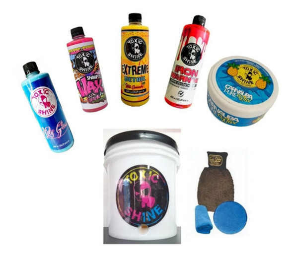 Kit 9 Und Lavado De Auto+lustre Cera Manopla Pad Paño Shine 0 Kit 9 Und Lavado De Auto+lustre Cera Manopla Pad Paño Shine 0