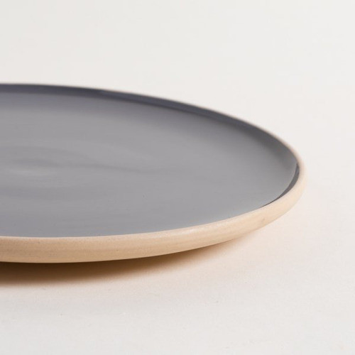 Plato Playo Korba Gris Oscuro Brillante Con Beige De 27cm 1