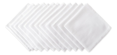 Juego De Servilletas Buffet De Algodón Dii, 16x16, Blanco, 1 0