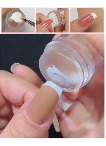 Kit 2 Unid Carimbo De Unha Silicone P Francesinha E Nailart 0