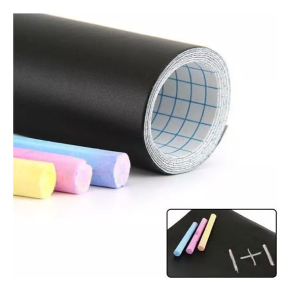 Vinilo Pizarra - Pizarrón Adhesivo - 61cm X 1m - Tiza Oferta 0 Vinilo Pizarra - Pizarrón Adhesivo - 61cm X 1m - Tiza Oferta 0