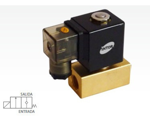 Electroválvula  Fluidos 2/2  Nc 3/8 Bsp Latón Epdm Ac 220v 0
