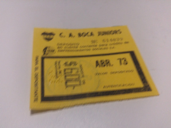 8 Recibos C A Boca Juniors Ciudad Deportiva Año 1973 0 8 Recibos C A Boca Juniors Ciudad Deportiva Año 1973 0