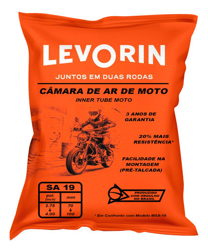 Câmara De Ar Moto Sa-19 Bros Levorin 0