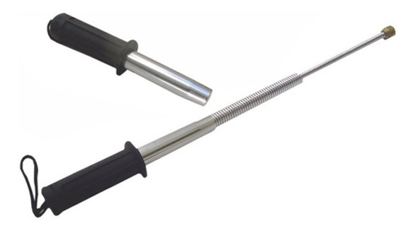 Baston Tonfa Extensible Flexible Con Resorte Seguridad 47cm 1