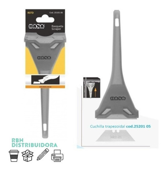 Raspador Rasqueta Espatula Para Cristal Pintura Vidrios 1