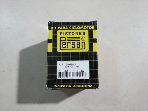 Piston Perno Aros Persan Zanella 125 5v Xx Sapucai 56.50 Mm 1