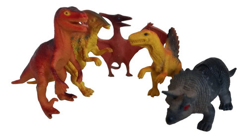 Dinosaurios Set 5 Unidades Variados Chicos Juguete Usados 0