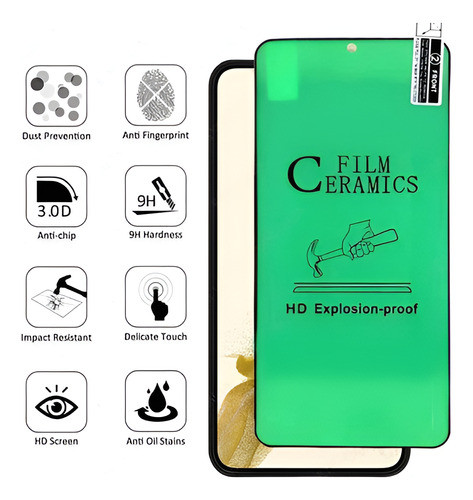 Pelicula Ceramica Curvada Para Galaxy S23 Ultra Tela 6.8 1