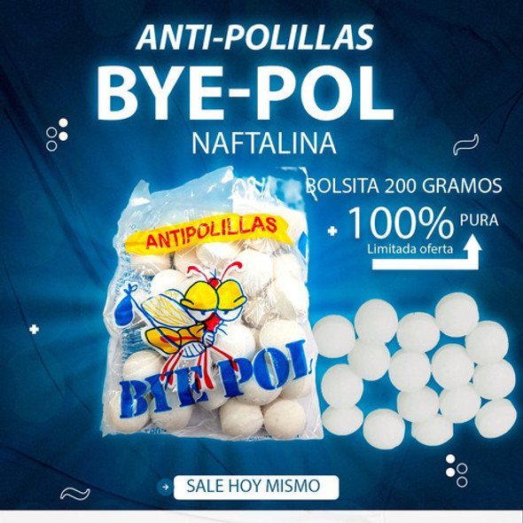 Naftalina Bolitas  X 7200 Grs Antipolillas No Contaminante 1