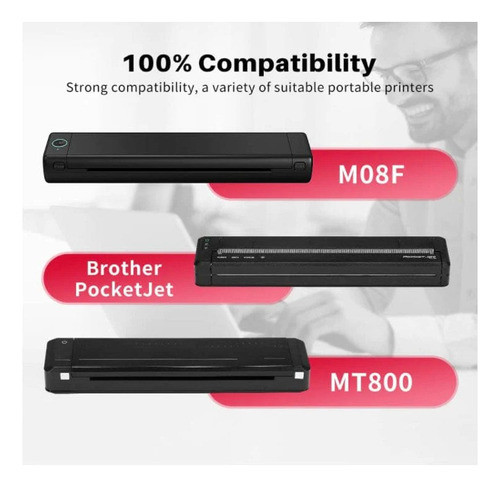 Papel Térmico Tamanho Carta Para Impressora M08f 1