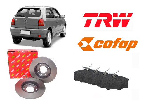 Kit Discos Y Pastillas Vw Gol (disco Solido) 0