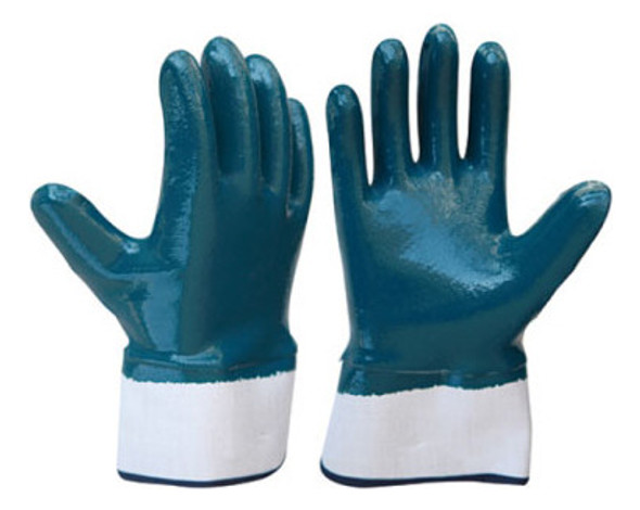 Guantes Nitrilo Puño Lona - Seguridad Laboral 1