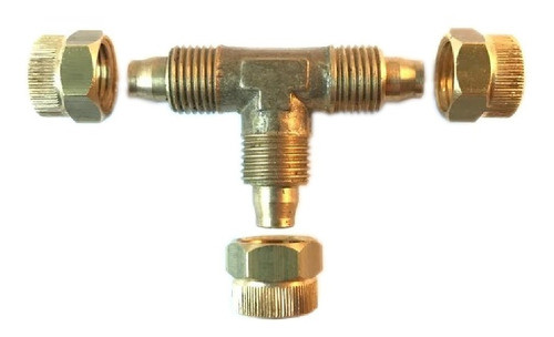 Tee Rápida Completa 3/8, Latón 0