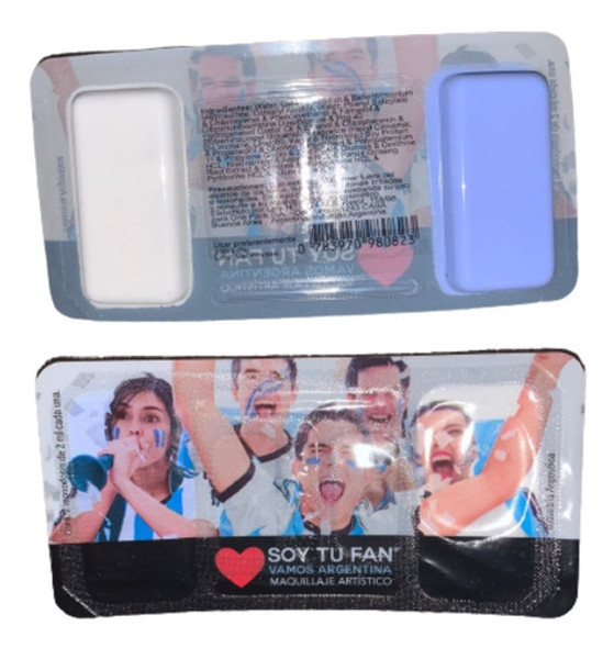 Maquillaje Argentina Duo Mundial Qatar 2022 Pack X 10 U 1