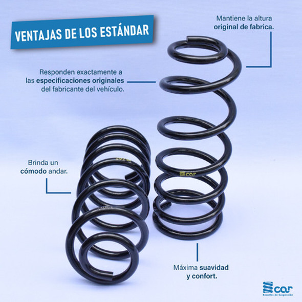Kit 2 Espiral Delantero Para Peugeot 207 2008-2012 1