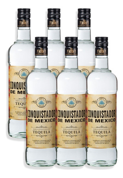 Conquistador De México Tequila Espirituosa 750ml Caja X6u 0