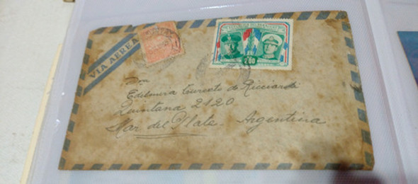Sobre Postal Antiguo Peron Con Sello Postal 0