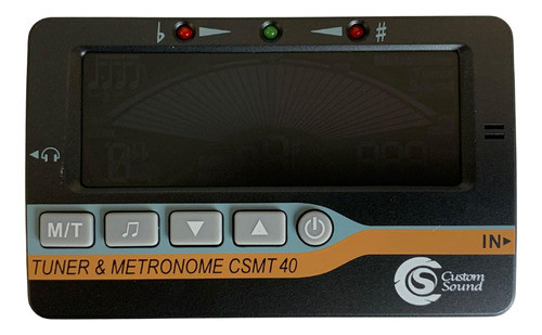 Afinador Metrônomo Gerador De Tom Custom Sound Csmt 40 0