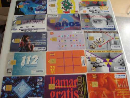 15 Tarjetas Telefonicas De Telecom 0