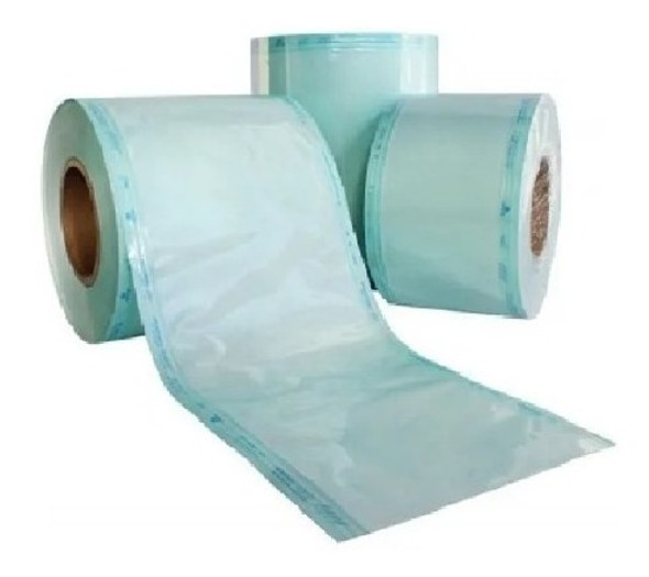 Bobina Esterilização Autoclave 8cmx100m  - 1 Rolo 1