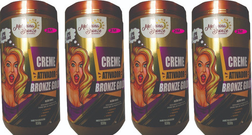 4 Ativador De Marquinha Bronze Gold Melanina Bronze 930 Grs 0