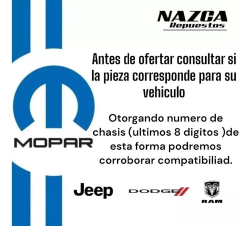 Cazoleta Amortiguador Dodge Journey Original Mopar 1